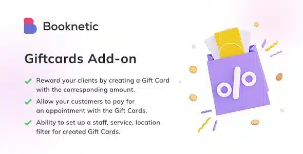 Booknetic Gift Cards Addon