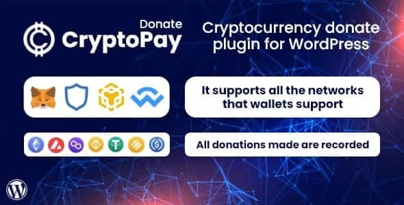 CryptoPay Donate – Cryptocurrency Donate Plugin