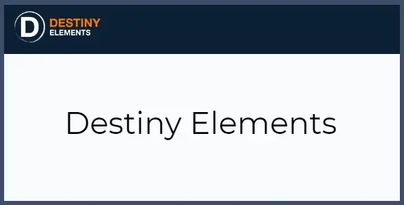 Destiny Elements – Element Addon for Breakdance