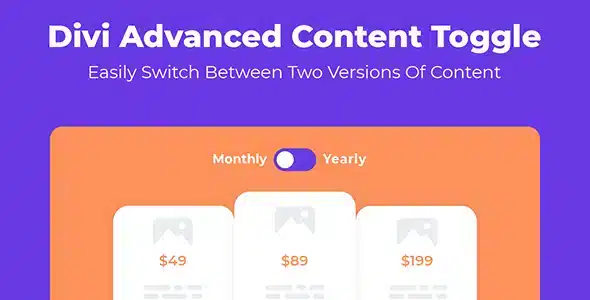 Divi Advanced Content Toggle Module