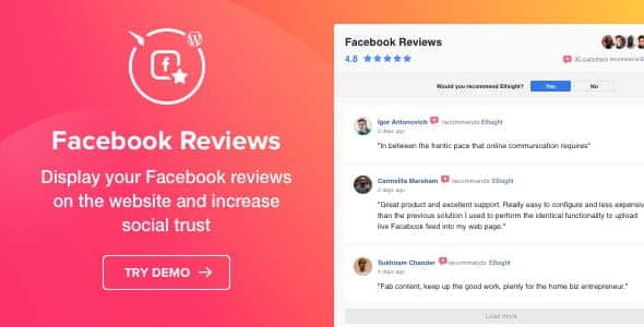 Elfsight Facebook Reviews Plugin