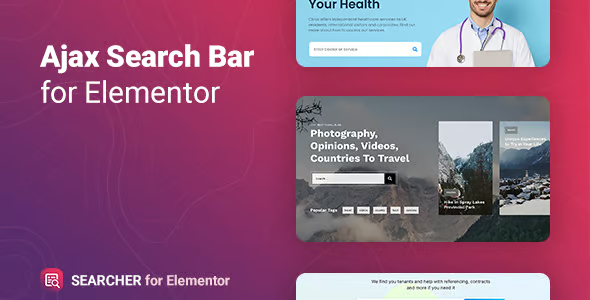 Searcher Ajax Search for Elementor