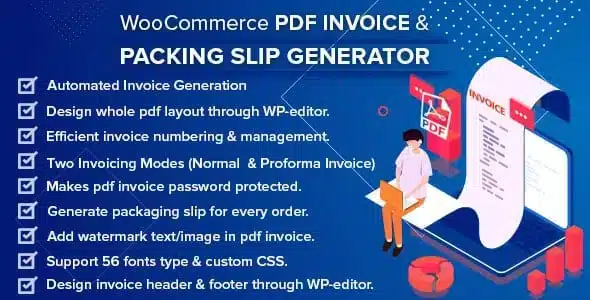 WooCommerce PDF Invoice and Packing Slip Generator