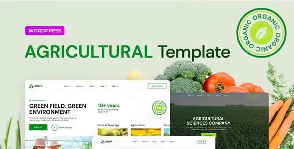 Agria – Agriculture Company Elementor Pro Template Kit