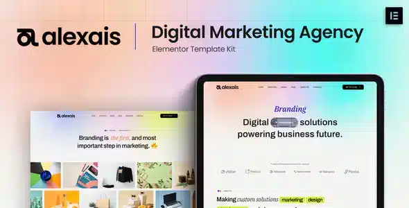 Alexais - Digital Marketing Agency Elementor Template Kit