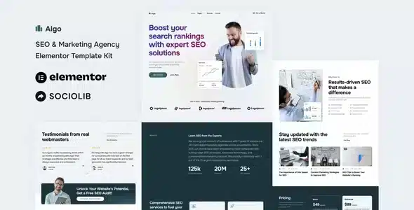Algo - SEO & Marketing Agency Elementor Template Kit