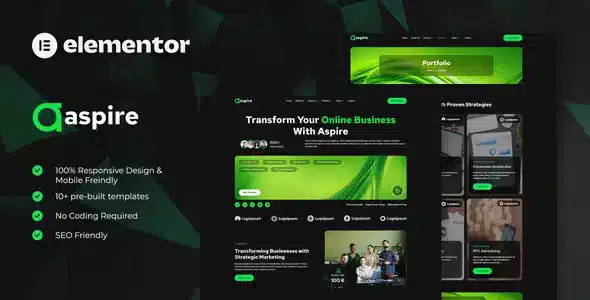 Aspire – SEO & Digital Marketing Elementor Template Kit