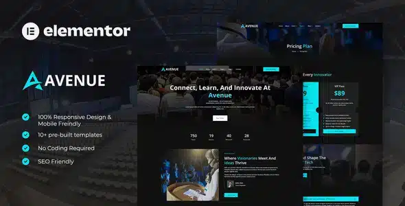 Avenue Event and Conference Elementor Kit