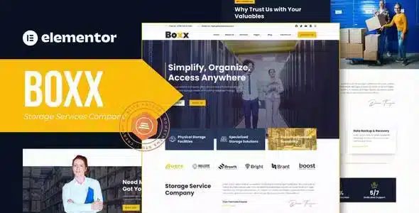 Boxx - Storage Services Company Elementor Template Kit