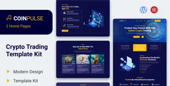 Coinpulse - Crypto Currency & Trading Elementor Template Kit