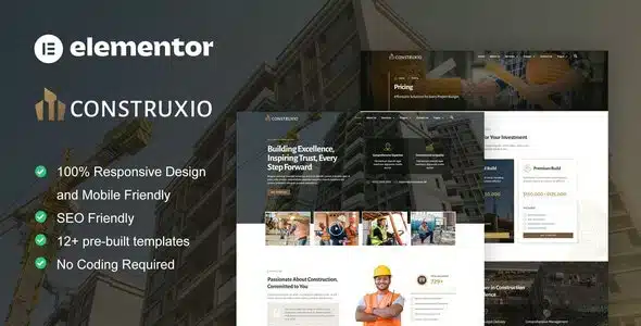 Construxio Construction and Building Elementor Kit