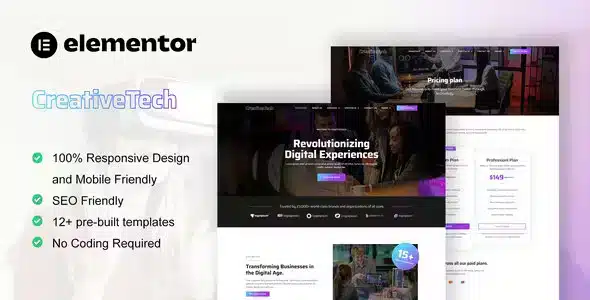 CreativeTech Marketing Elementor Template Kit