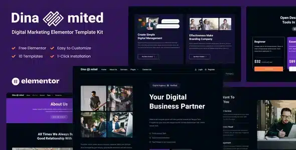 Dinamited - Digital Marketing & Business Elementor Template Kit