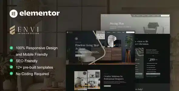 Envi Interior Design and Architecture Elementor Kit