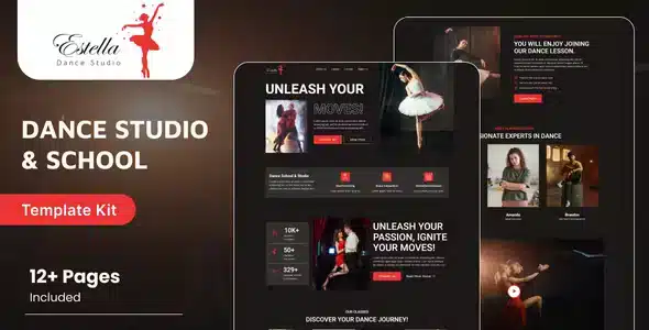 Estella - Dance School & Studio Elementor Template Kit