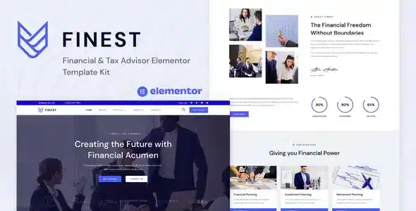 Finest - Financial & Tax Advisor Elementor Template Kit