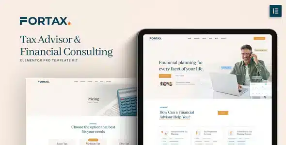 Fortax - Tax Advisor & Financial Consulting Elementor Template Kit