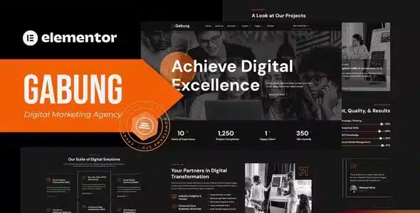 Gabung - Digital Marketing Agency Elementor Template Kit