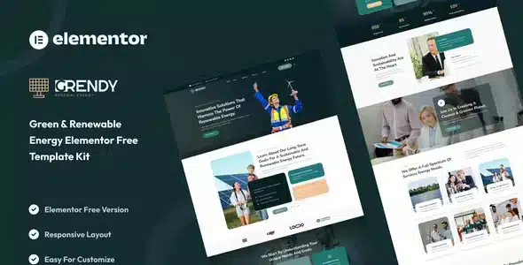 Grendy – Green & Renewable Energy Solutions Elementor Template Kit