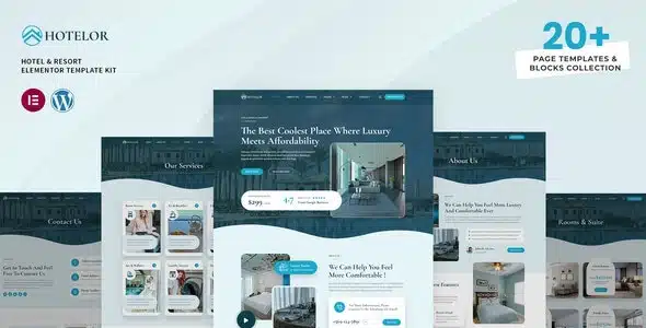 Hotelor Hotel and Resort Elementor Pro Kit