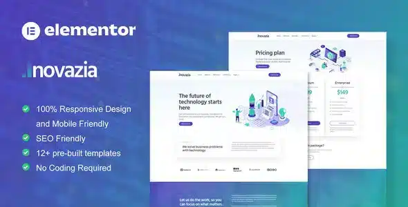 Inovazia - IT Services Elementor Pro Full Site Template Kit
