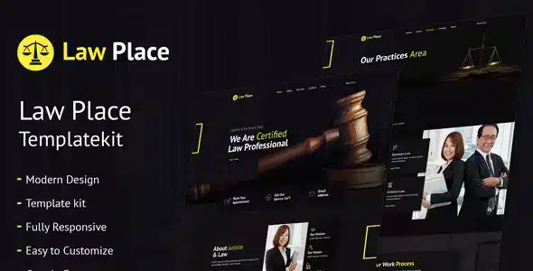 Law Place - Legal and Law Firm Elementor Template Kit