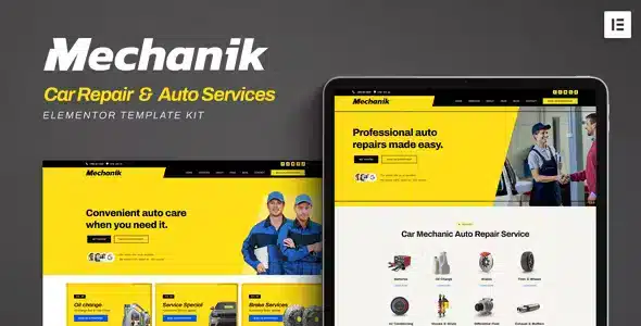 Mechanik - Car Repair & Auto Services Elementor Template Kit