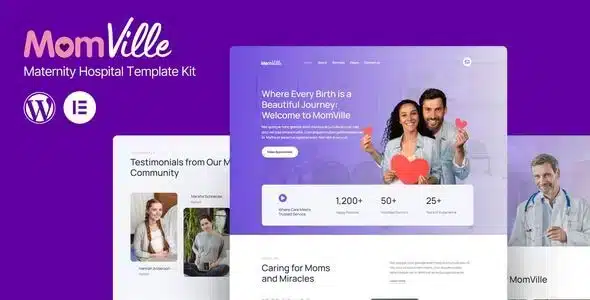 MomVille - Maternity Hospital Elementor Kit