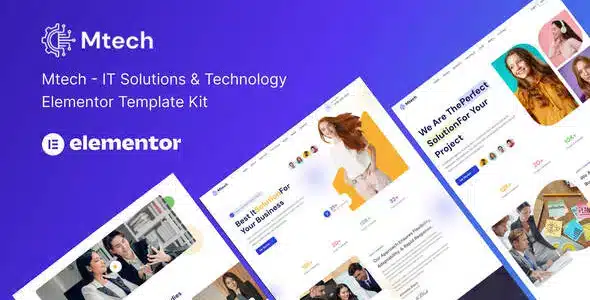 Mtech - IT Solutions & Technology Elementor Template Kit