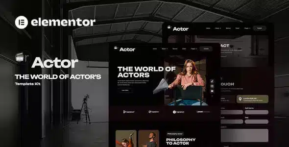 Oractor - Actor Agency Elementor Template Kit