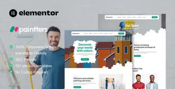 Paintters - Painting Service Elementor Template Kit