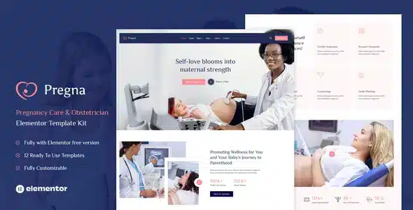 Pregnata – Pregnancy Care & Obstetrician Elementor Template Kit