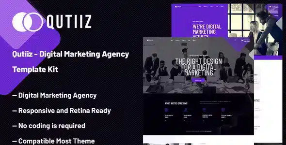 Qutiiz - Digital Marketing Agency Template Kit