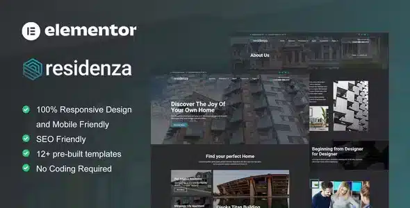 Residenza – Real Estate and Property Elementor Template Kit