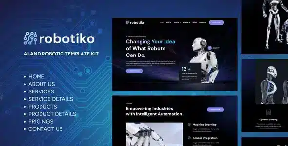 Robotiko - Robotic & AI Elementor Template Kit