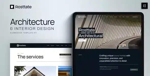 Rosttate - Architecture & Interior Design Elementor Template Kit