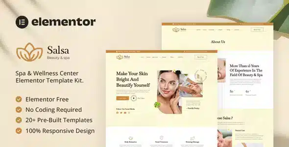 Salsa - Beauty & Spa Elementor Template Kit