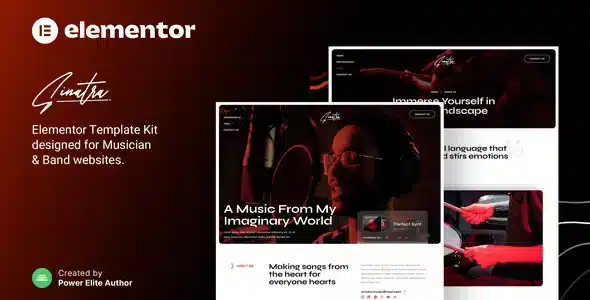 Sinatra – Musician & Band Elementor Template Kit