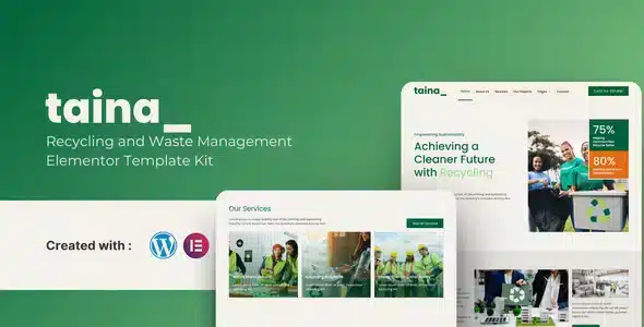 Taina - Recycling and Waste Management Elementor Template Kit