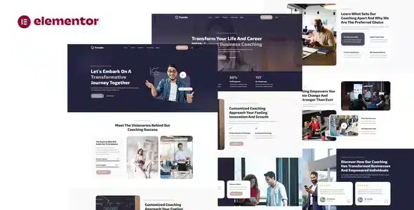 Trenda - Creative Business Coaching Elementor Template Kit