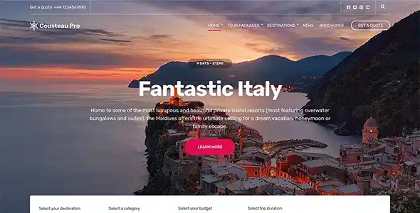 Cousteau Pro WordPress Theme