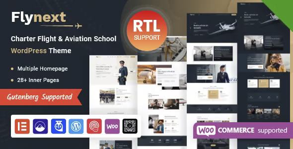Flynext - Multipurpose Aviation WordPress Theme