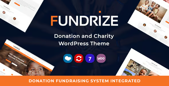 Fundrize – Responsive Donation & Charity WordPress Theme