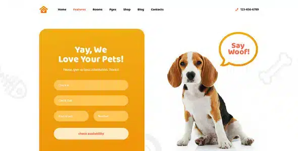 Petotel – WordPress Pet Hotel Theme