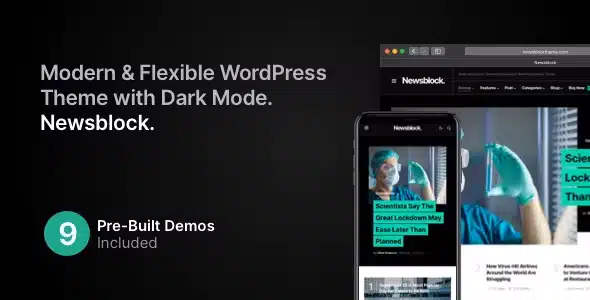 Newsblock – News & Magazine WordPress Theme with Dark Mode