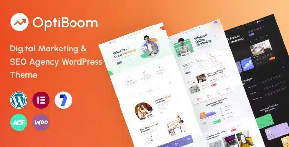 OptiBoom – Digital Marketing and SEO Agency WordPress Theme