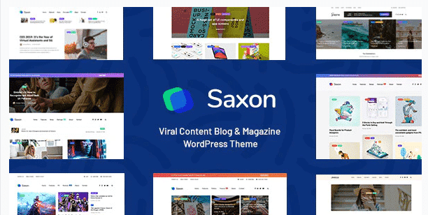 Saxon - Viral Content Blog & Magazine WordPress Theme